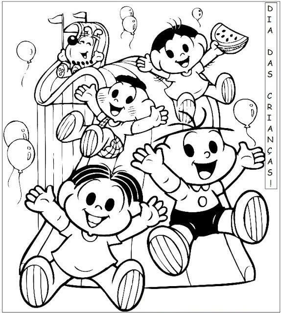 Desenho de Dia das Crianças para imprimir