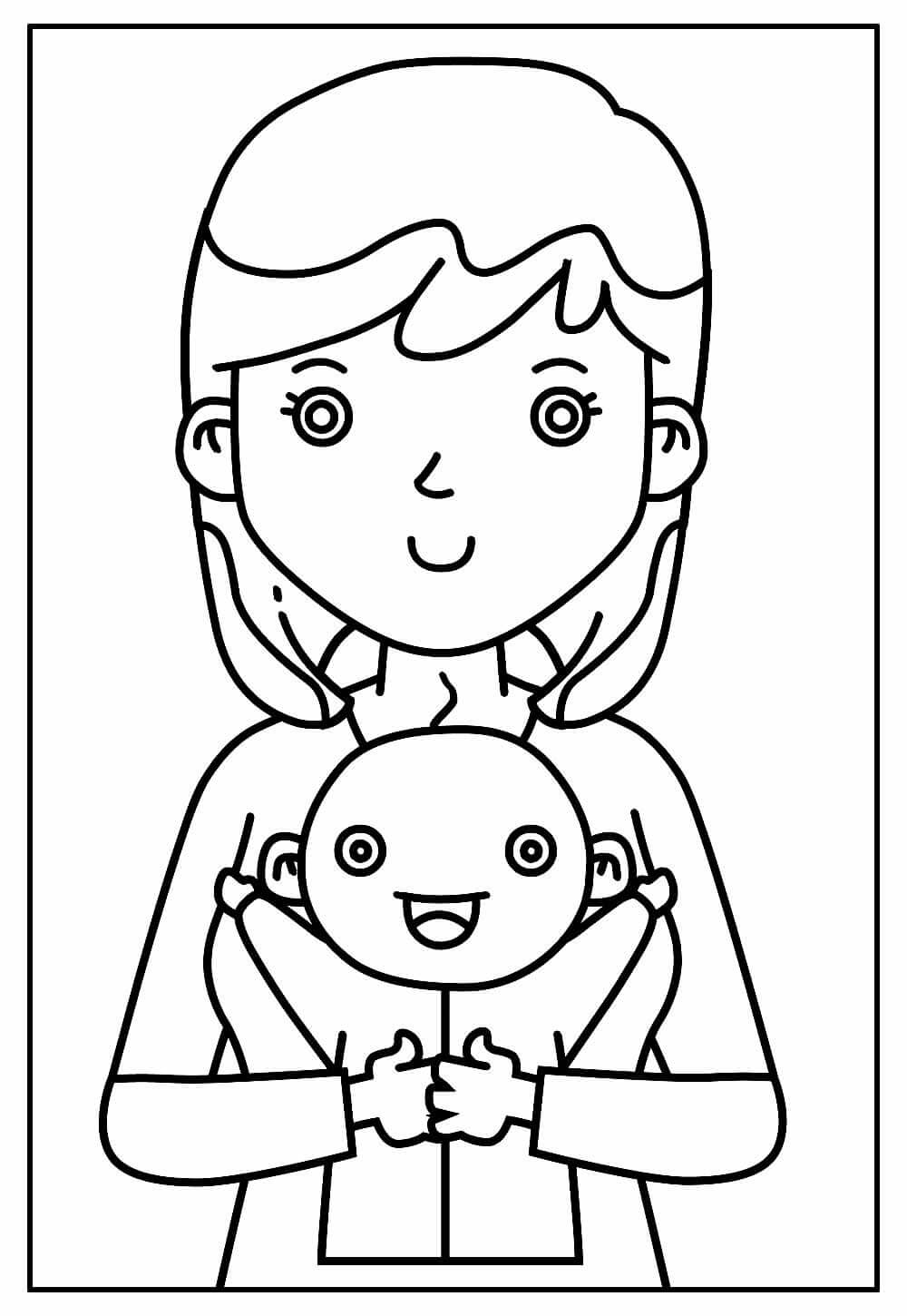 Desenho de Dia das Crianças para imprimir