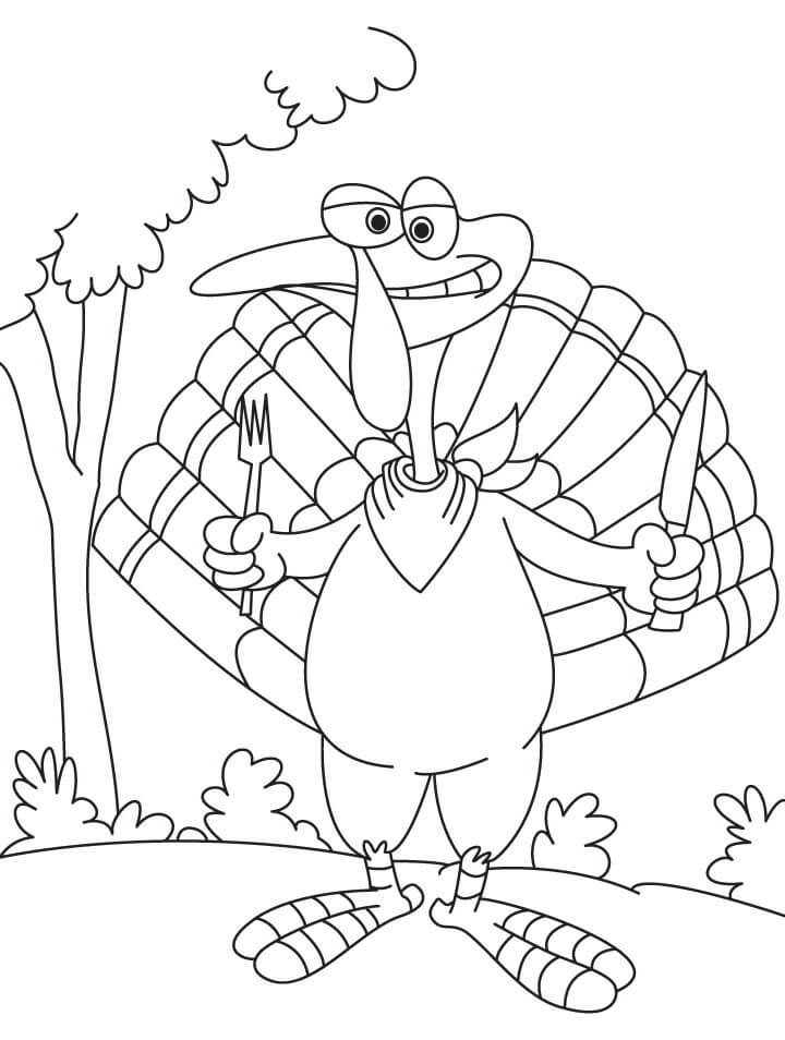 Desenho de Pavão para imprimir