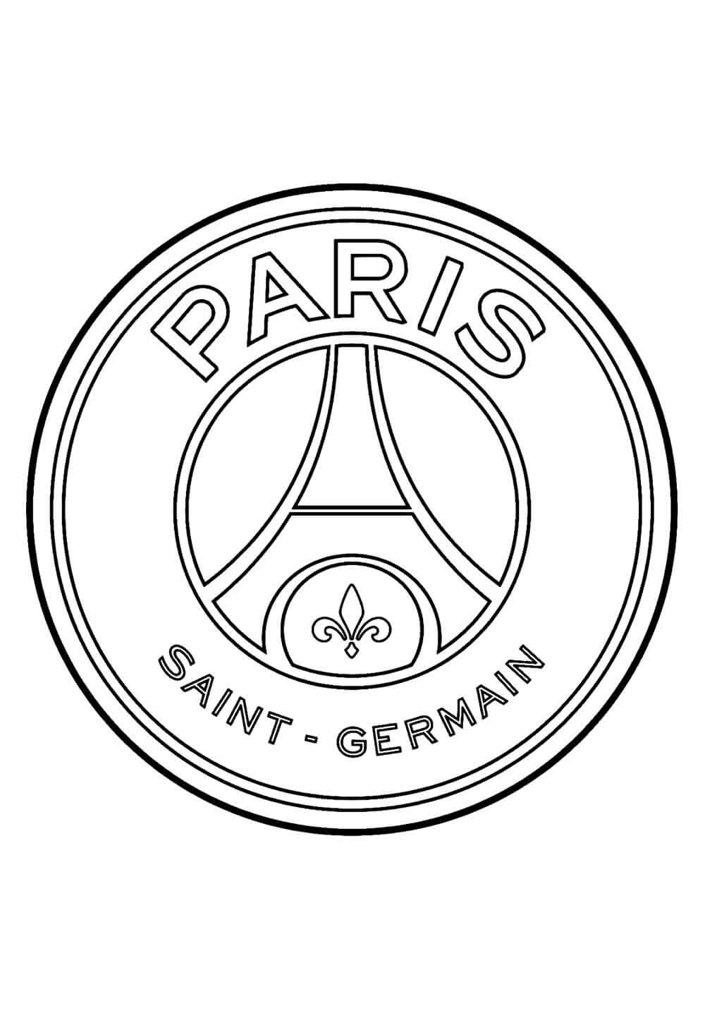 Desenho de Paris Saint-Germain (PSG) para imprimir