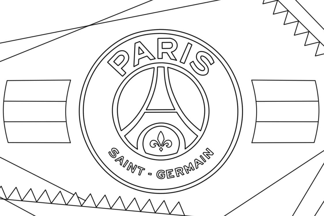 Desenho de Paris Saint-Germain (PSG) para imprimir