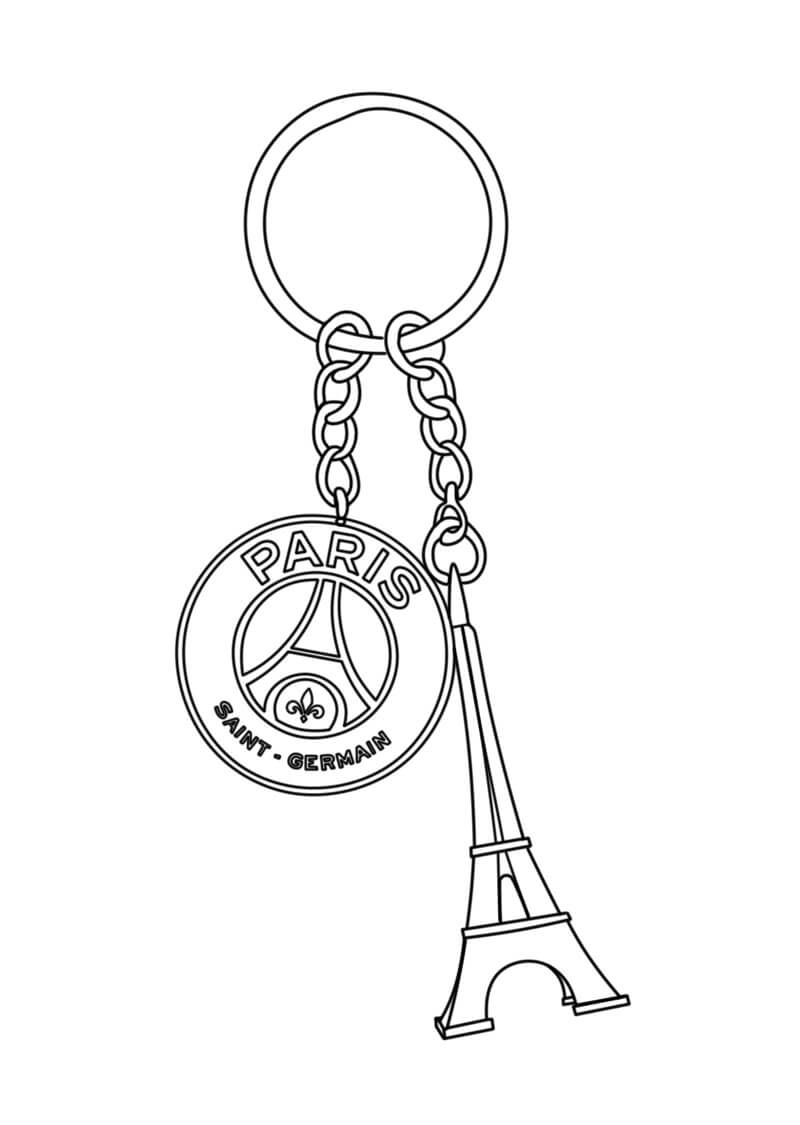 Desenho de Paris Saint-Germain (PSG) para imprimir