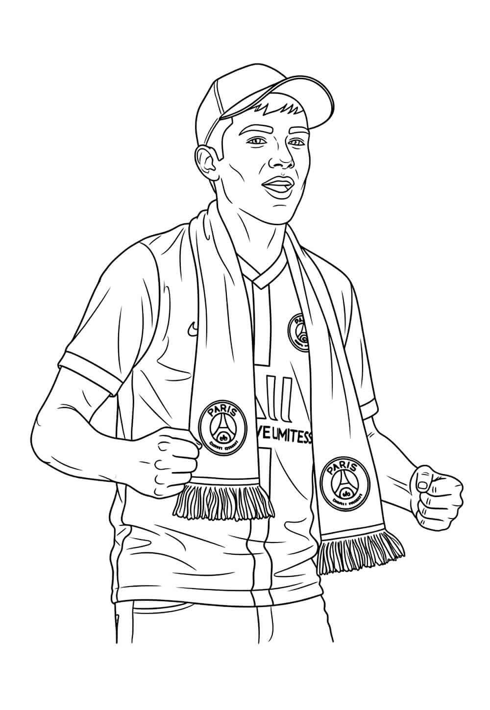 Desenho de Paris Saint-Germain (PSG) para imprimir