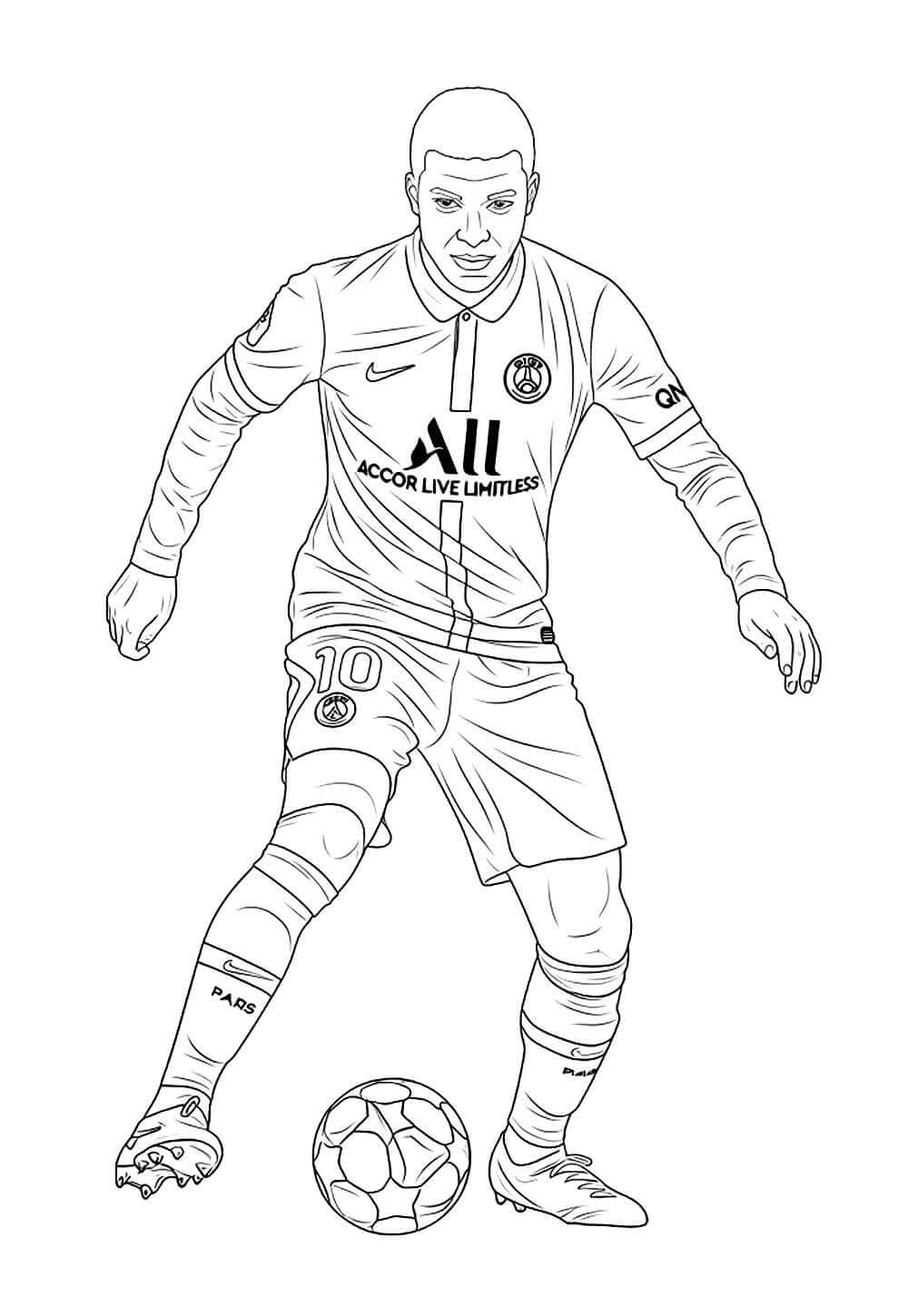 Desenho de Paris Saint-Germain (PSG) para imprimir