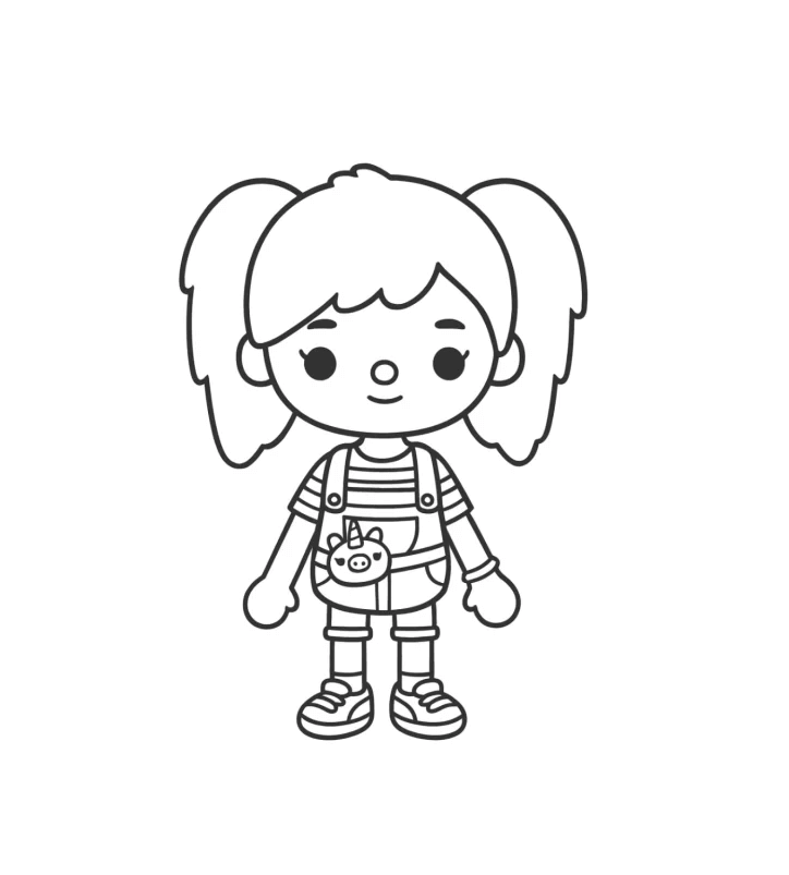 Desenho de Toca Boca World para imprimir