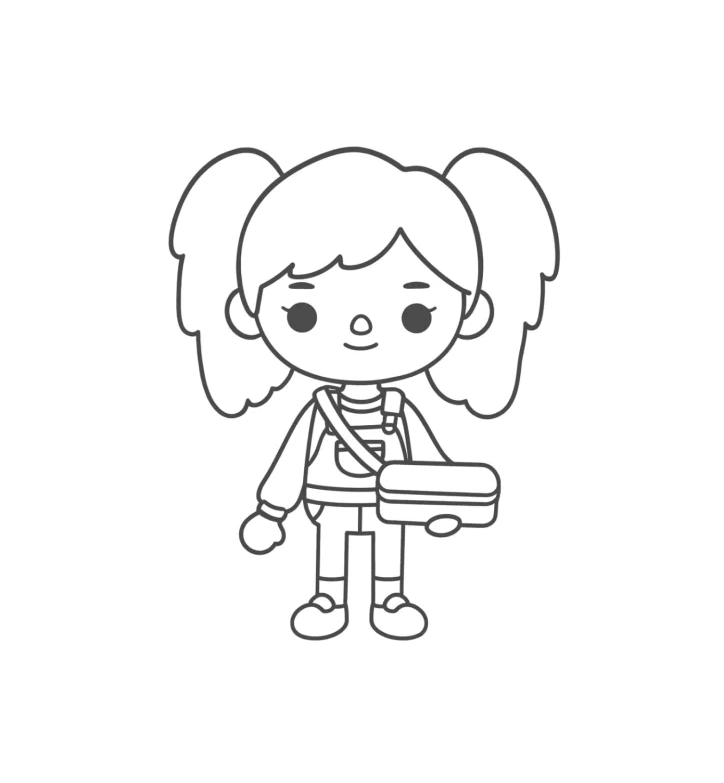 Desenho de Toca Boca World para imprimir
