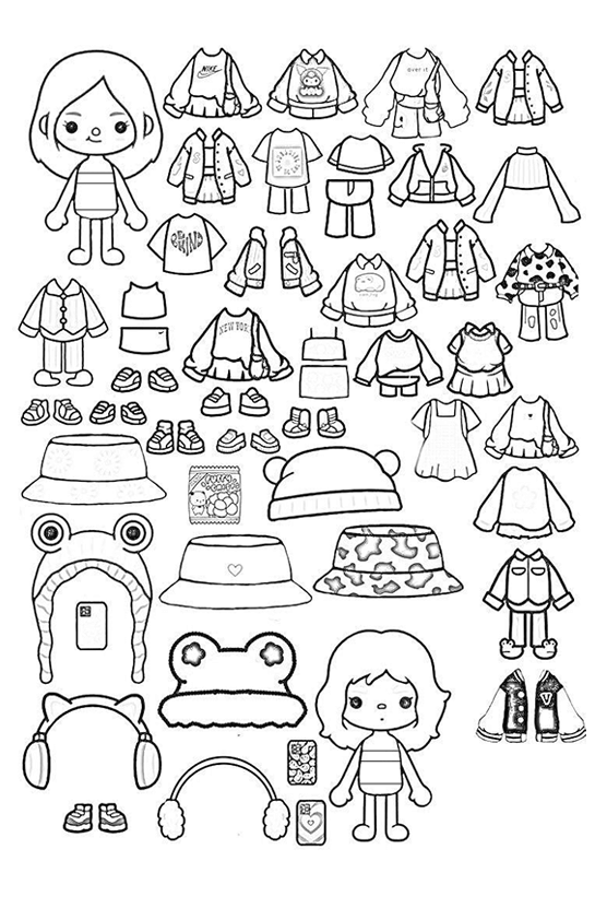 Desenhos de Toca Boca World para Colorir e Imprimir