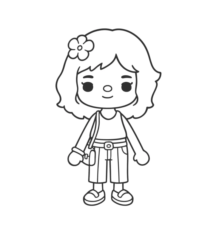 Desenho de Toca Boca World para imprimir