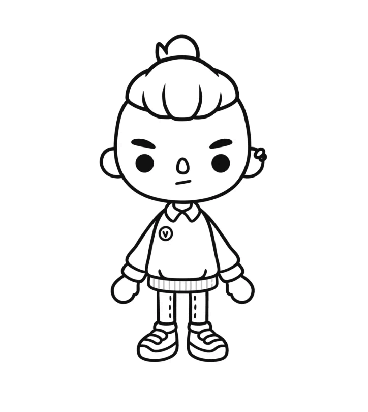 Desenho de Toca Boca World para imprimir