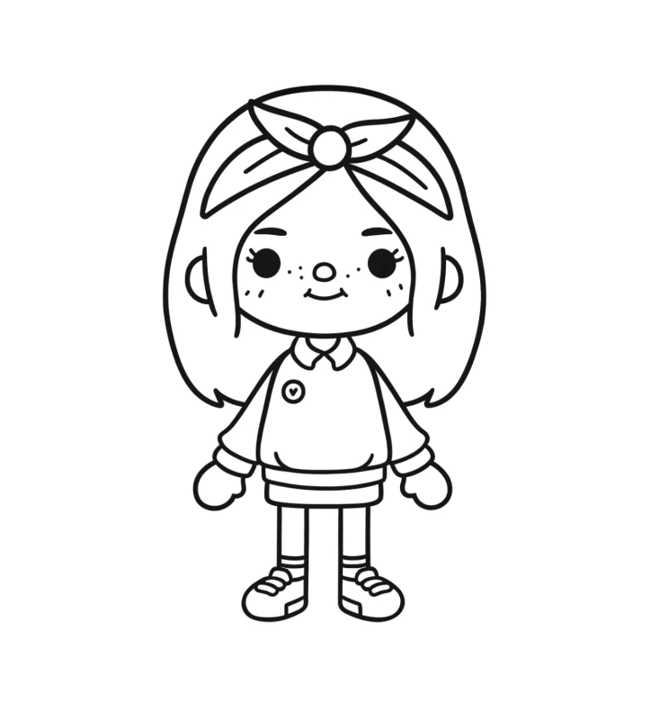 Desenho de Toca Boca World para imprimir
