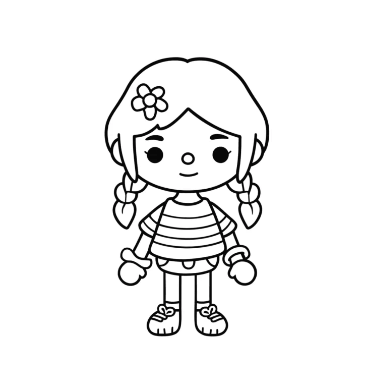 Desenho de Toca Boca World para imprimir