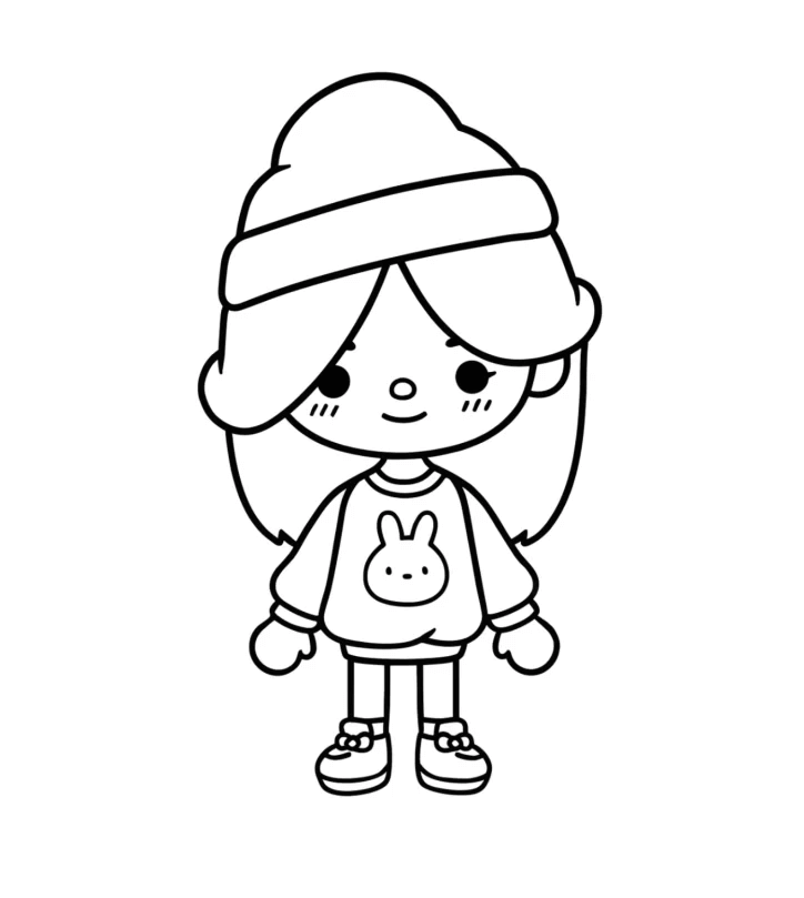 Desenho de Toca Boca World para imprimir