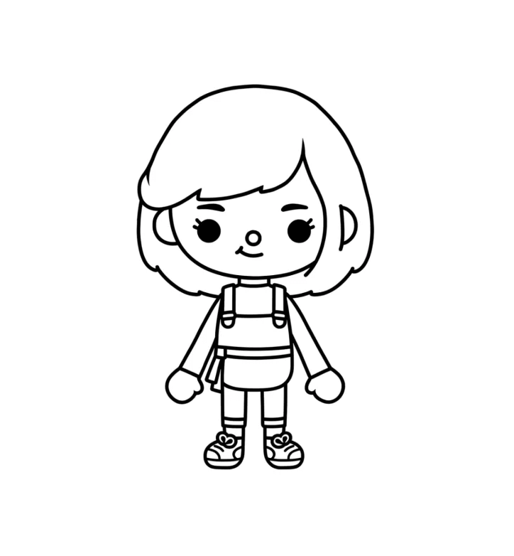 Desenho de Toca Boca World para imprimir