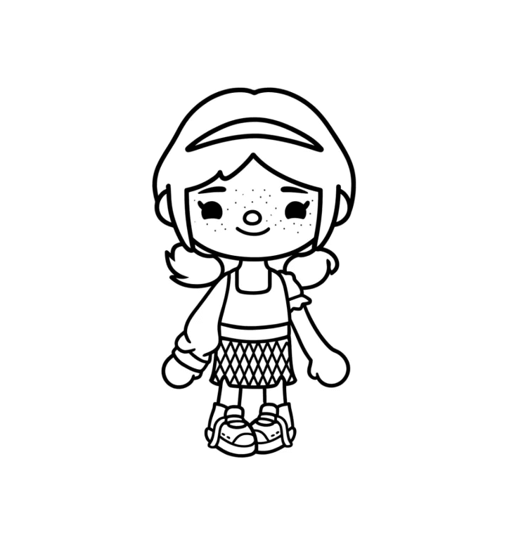 Desenho de Toca Boca World para imprimir