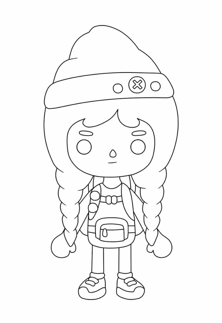 Desenho de Toca Boca World para imprimir