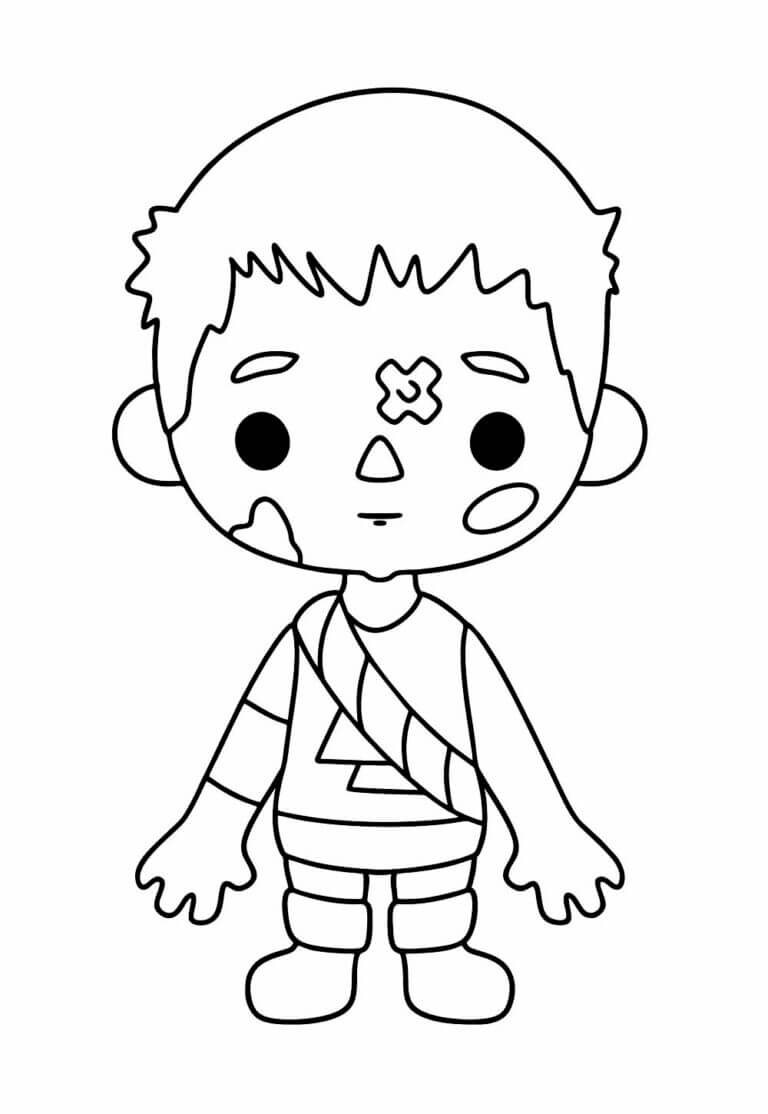 Desenhos de Toca Boca World para Imprimir e Colorir
