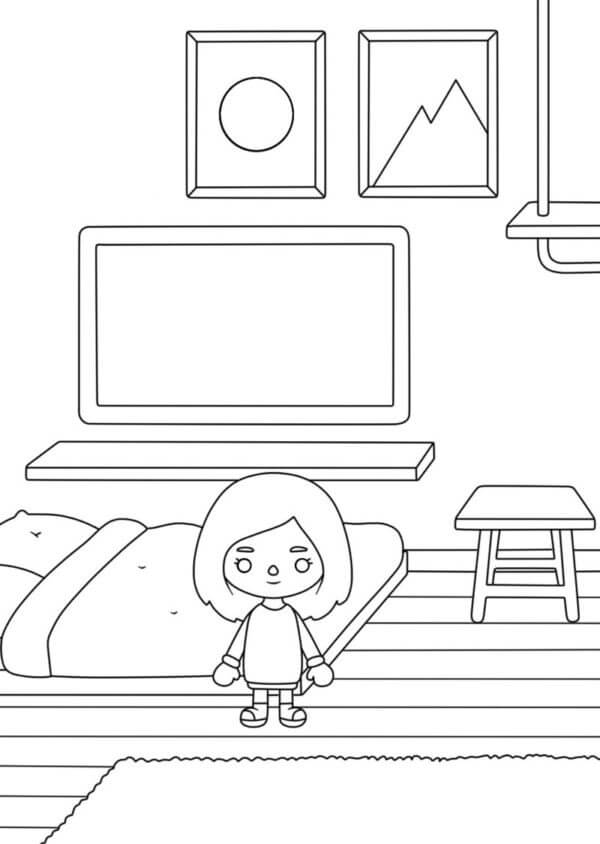 Desenho de Toca Boca World para imprimir