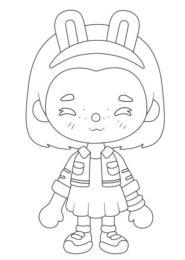 Desenho de Toca Boca World para imprimir