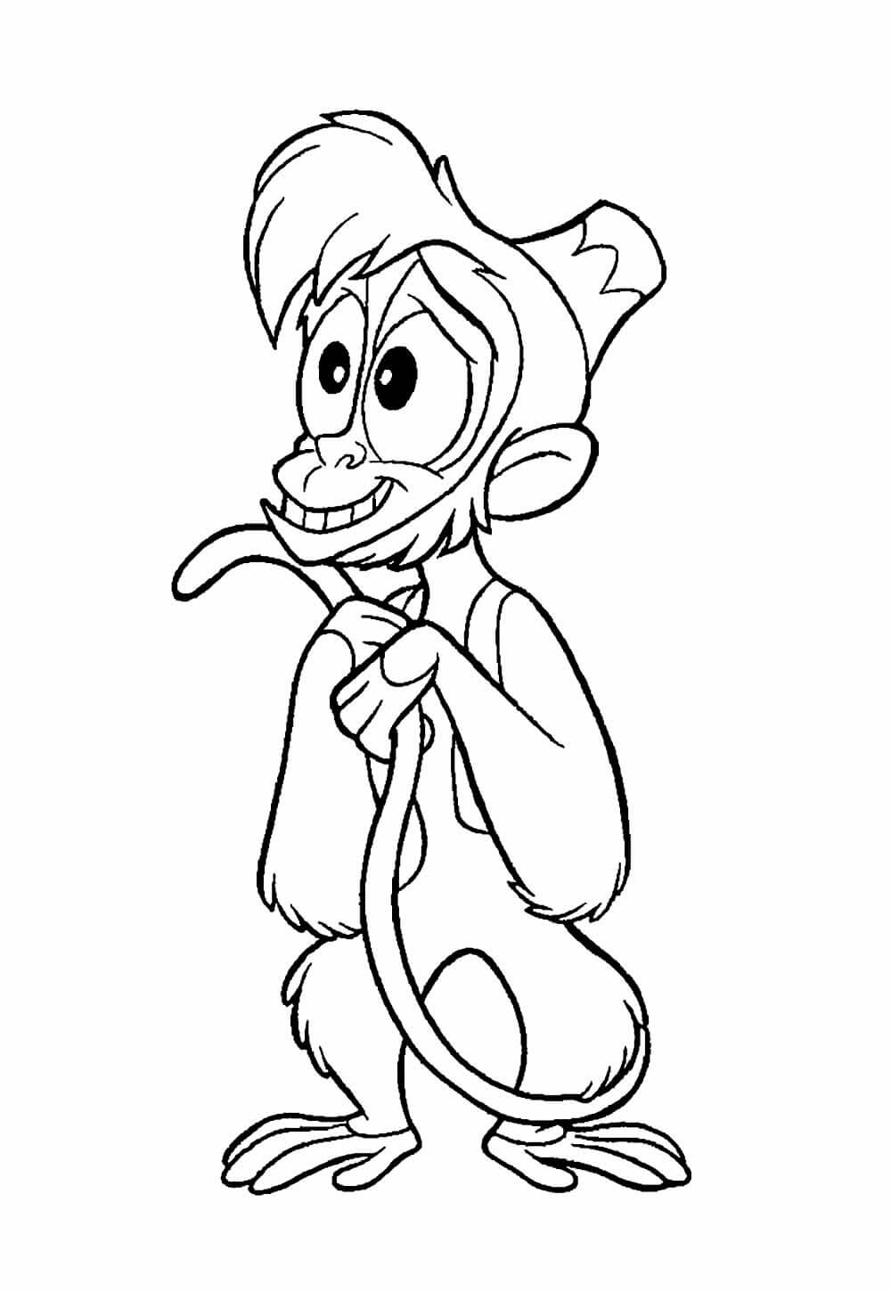 Desenho de Aladdin para imprimir
