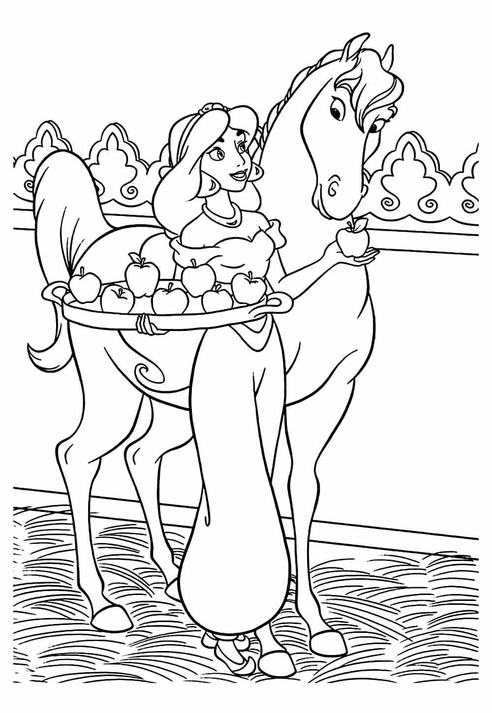 Desenho de Aladdin para imprimir