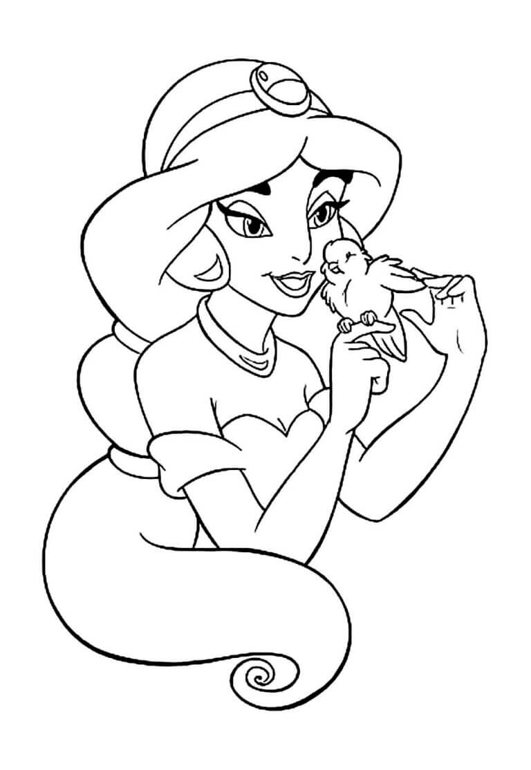 Desenho de Aladdin para imprimir