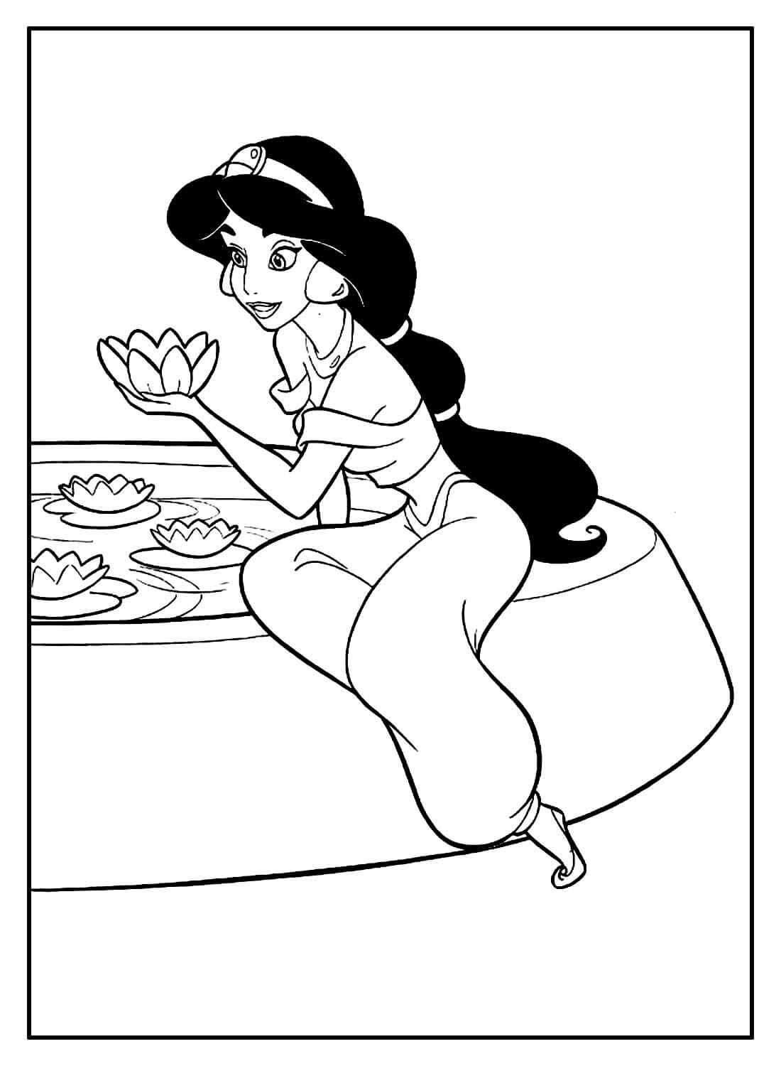 Desenho de Aladdin para imprimir