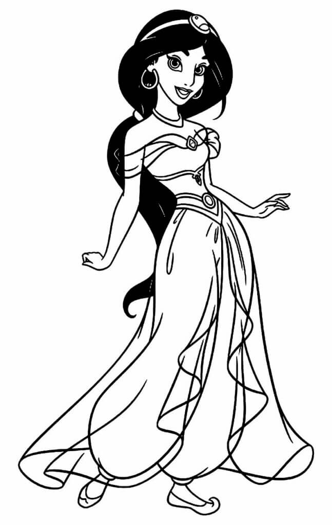 Desenho de Aladdin para imprimir