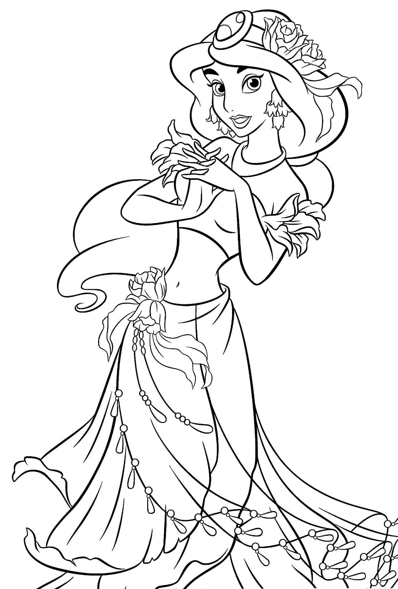 Desenho de Aladdin para imprimir