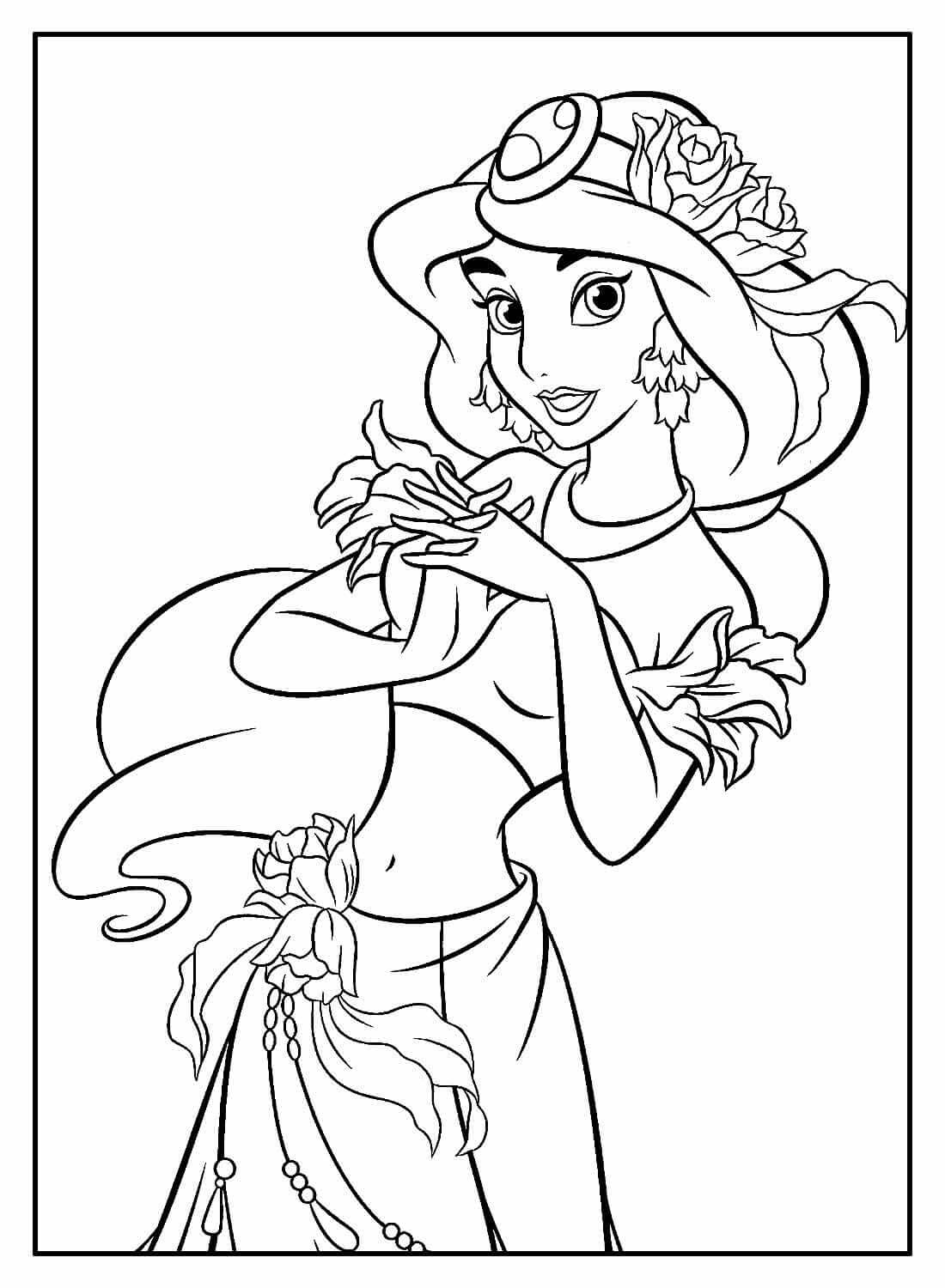 Desenho de Aladdin para imprimir
