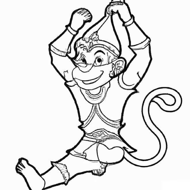 Desenho de Aladdin para imprimir