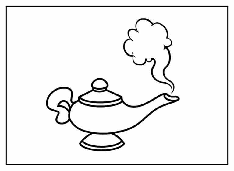 Desenho de Aladdin para imprimir