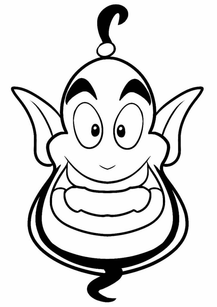 Desenho de Aladdin para imprimir