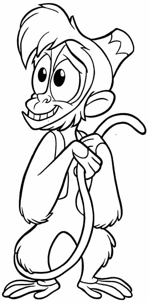 Desenho de Aladdin para imprimir
