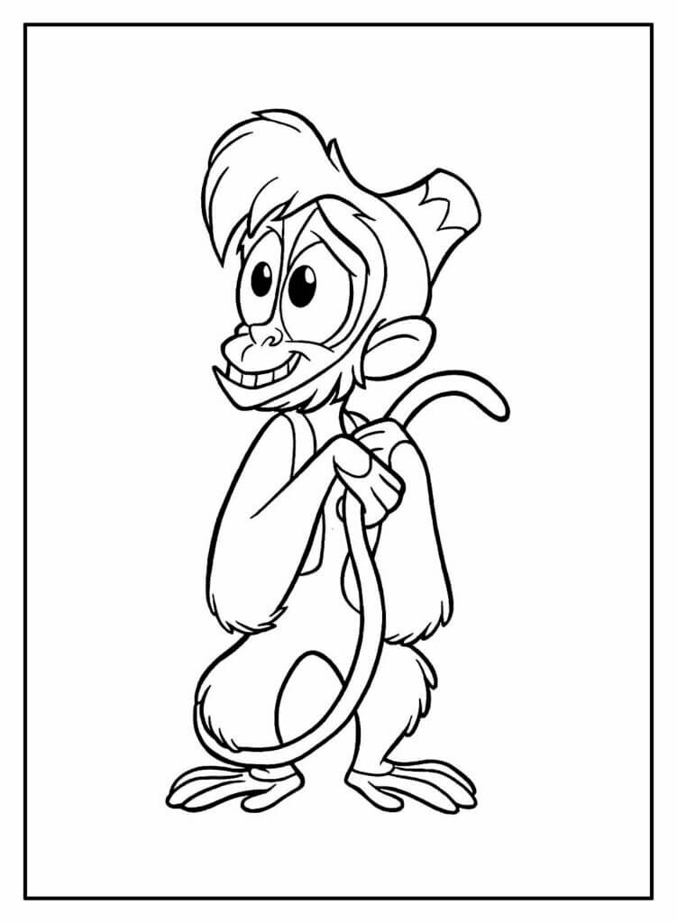 Desenho de Aladdin para imprimir