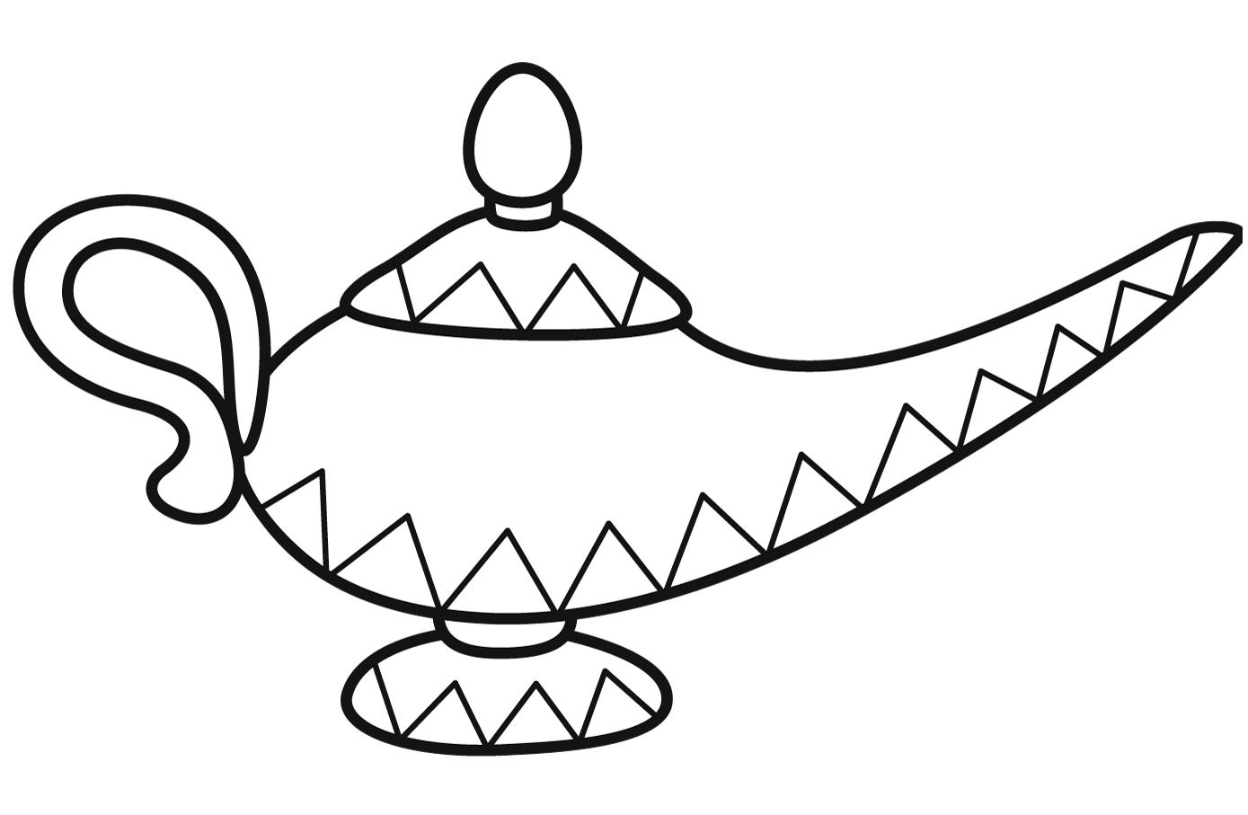 Desenho de Aladdin para imprimir