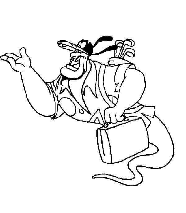 Desenho de Aladdin para imprimir