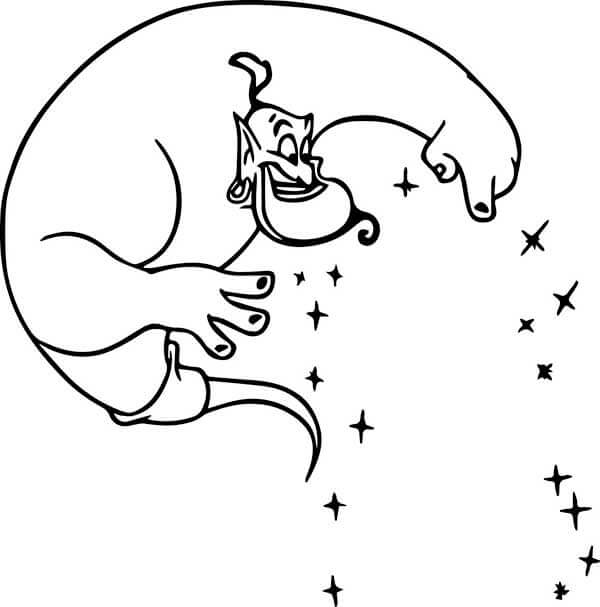 Desenho de Aladdin para imprimir