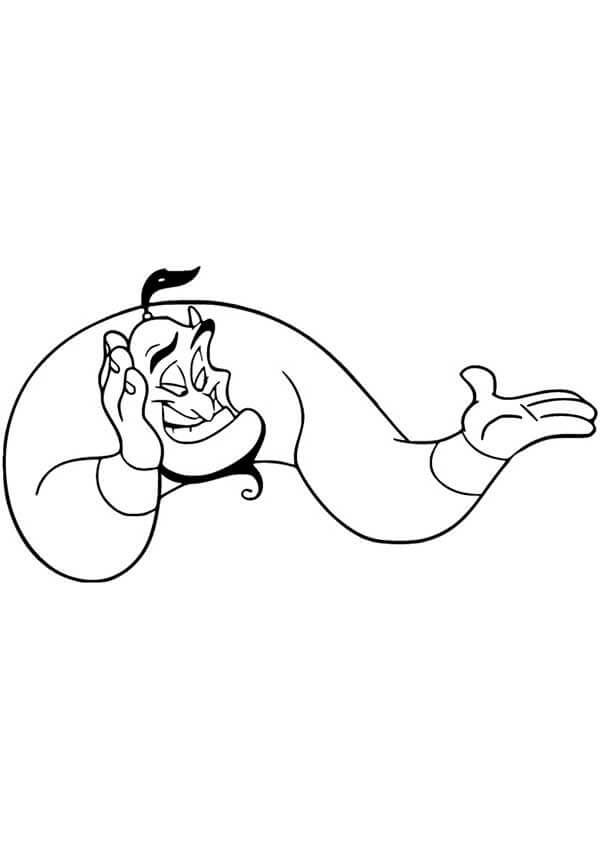 Desenho de Aladdin para imprimir