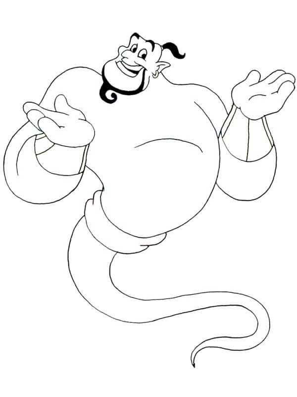 Desenho de Aladdin para imprimir