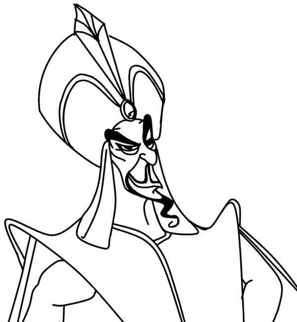 Desenho de Aladdin para imprimir