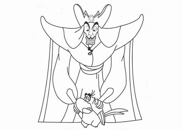 Desenho de Aladdin para imprimir
