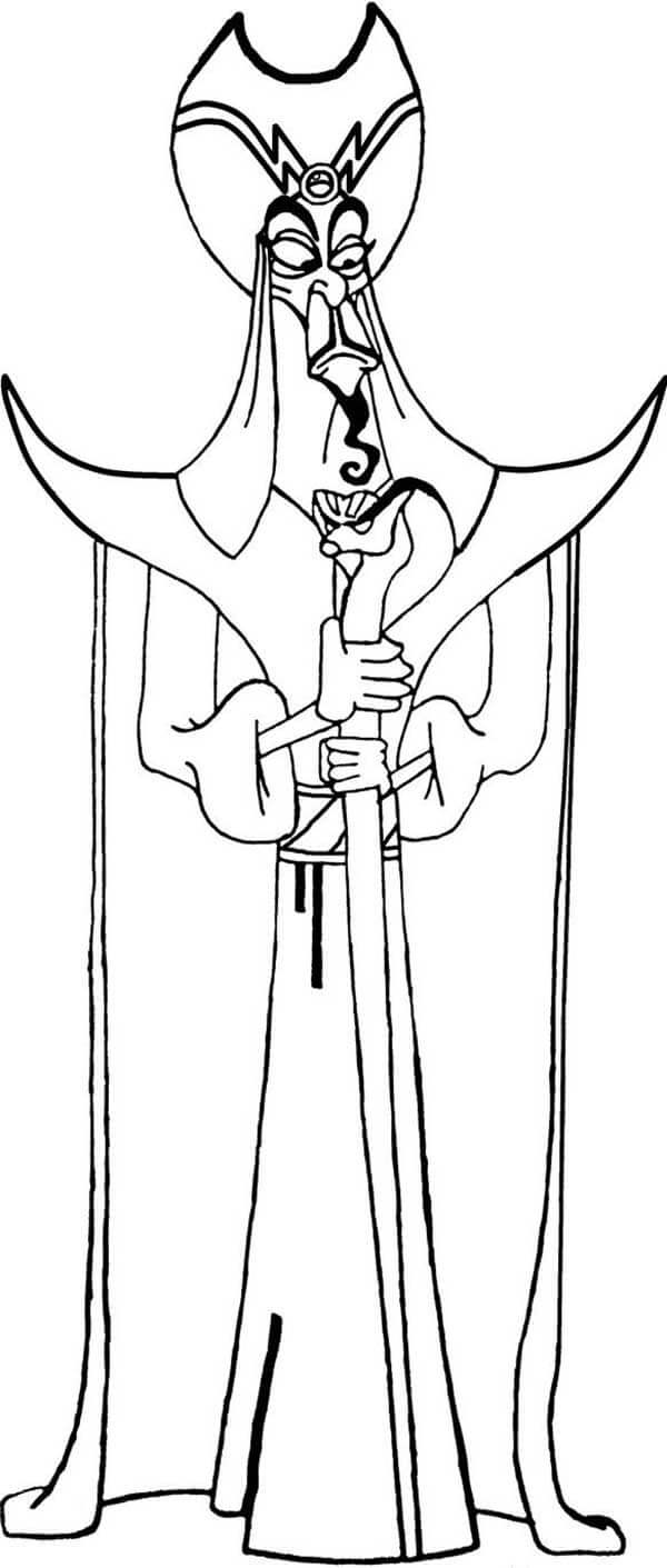 Desenho de Aladdin para imprimir