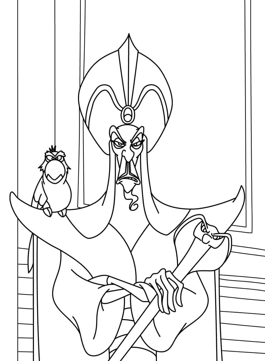 Desenho de Aladdin para imprimir