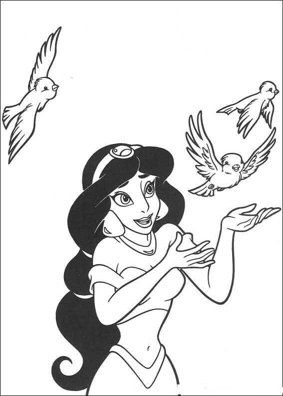 Desenho de Aladdin para imprimir