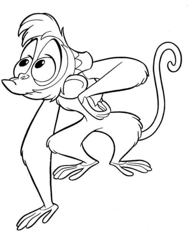 Desenho de Aladdin para imprimir
