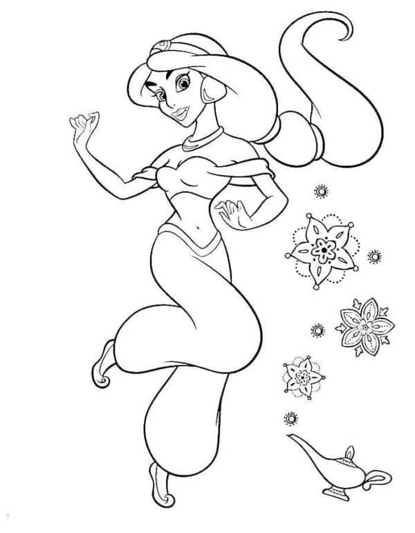 Desenho de Aladdin para imprimir