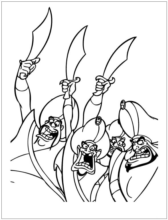 Desenho de Aladdin para imprimir