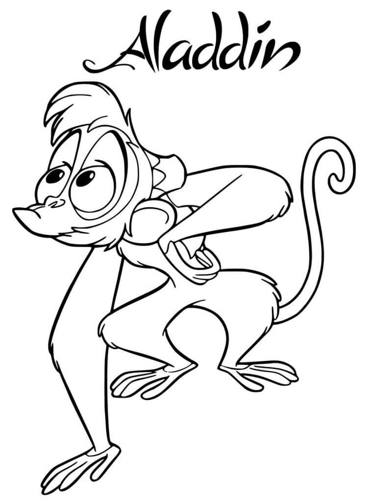 Desenho de Aladdin para imprimir