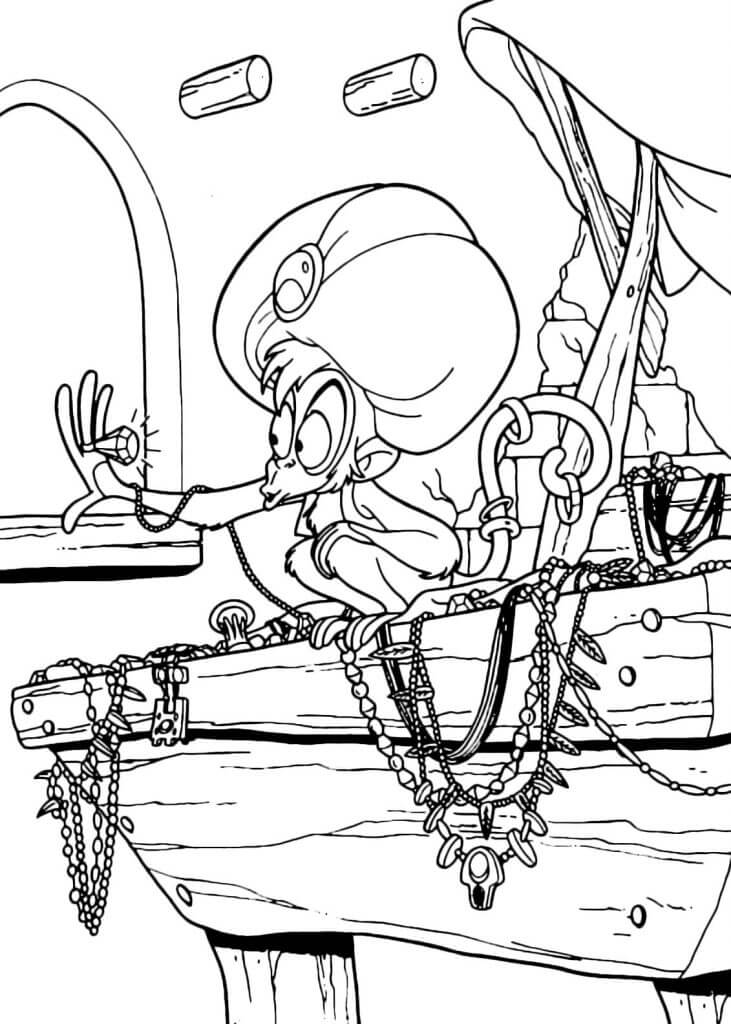 Desenho de Aladdin para imprimir