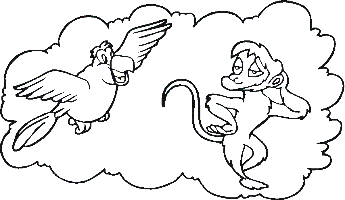 Desenho de Aladdin para imprimir